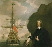 Sir Peter Lely Peter Pett and the Sovereign of the Seas. painting